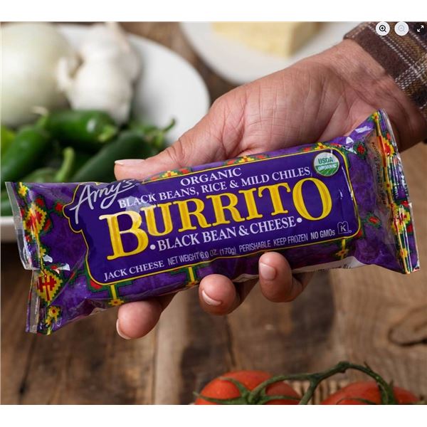 Amy's Organic Black Bean & Cheese Burritos 12