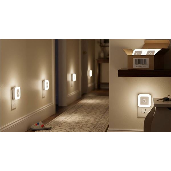 'Lyra' LED Nightlights, Cool White Pack of 6