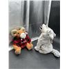 Image 3 : Stuffed Ram and Howling Wolf Plush Pair