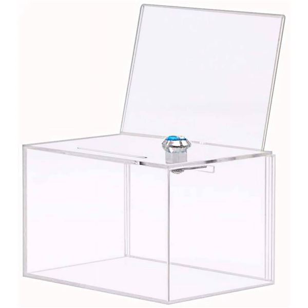HML Acrylic Donation Box With Keys