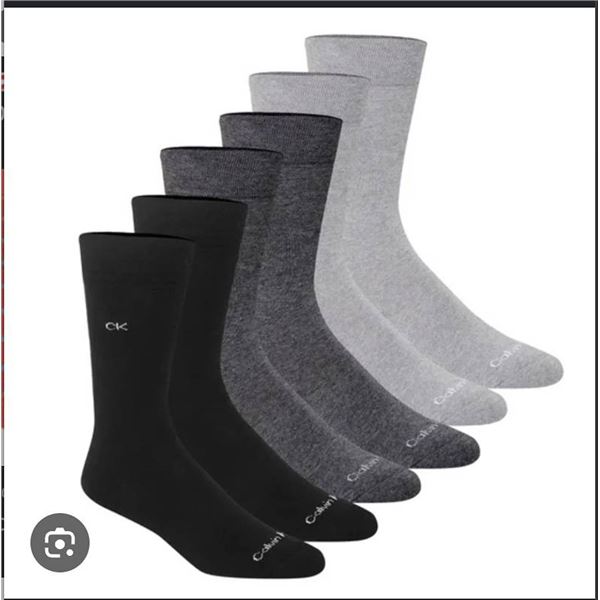 Calvin Klein Men's Crew Socks 6-Pack