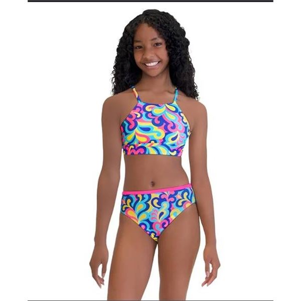 Roots Girls' Two-Piece Swimsuit Set Size 6