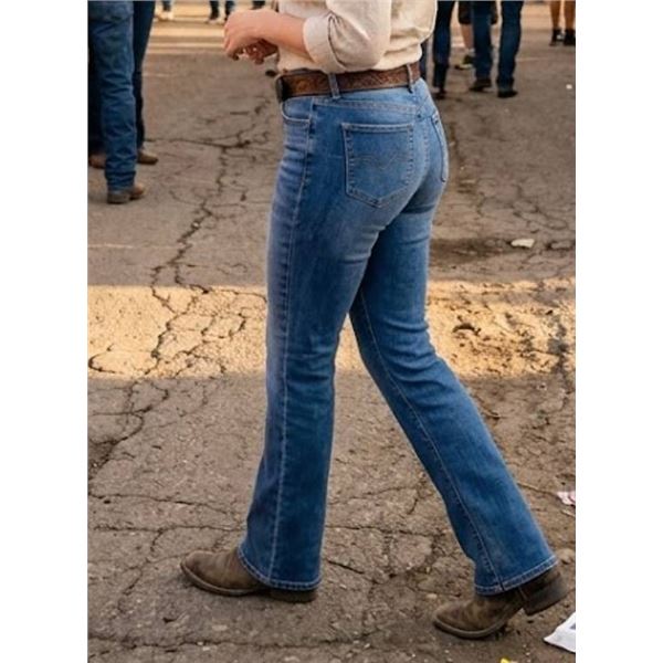 LOFT Ladies Bootleg Mid Rise Jeans Size 12