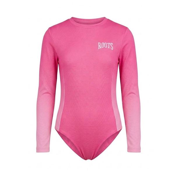Roots Pink Long Sleeve Swimsuit XL 14/16