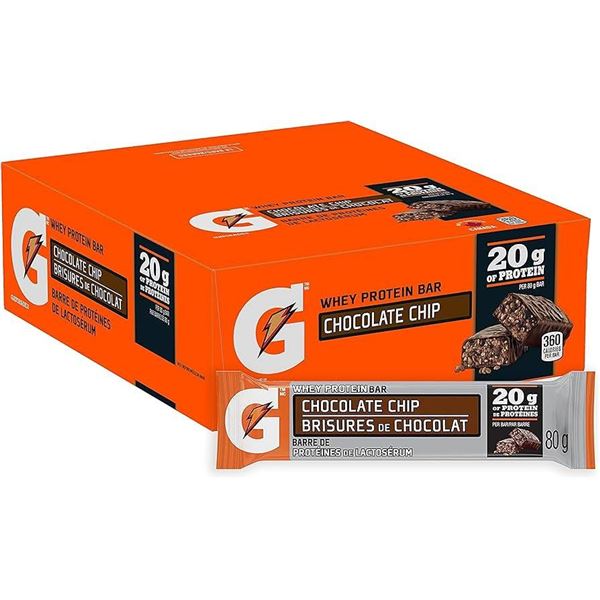 Gatorade Whey Protein Bars Chocolate Chip 12x80g