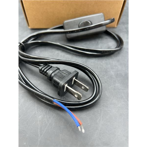 Lot of 4 6FT US Plug Lamp Cords With Switch