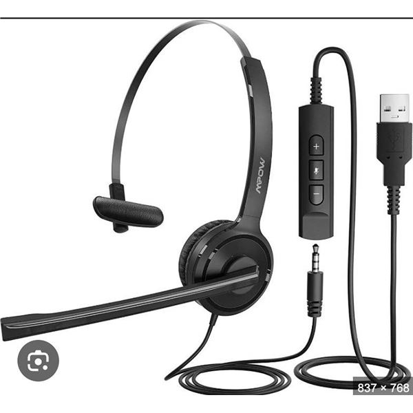 Mpow Wired USB Headset Model BH323A