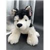 Image 2 : White and Black Husky Plush Toy