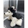 Image 4 : White and Black Husky Plush Toy