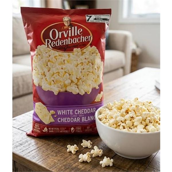 Orville Redenbacher White Cheddar Popcorn 12x190g