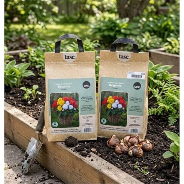Lot of 2 - Tasc Begonia Double Assortment 8 Tubers Per Bag