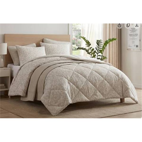 Jennifer Adams Queen Bed in A Bag Comforter Set 6 Piece