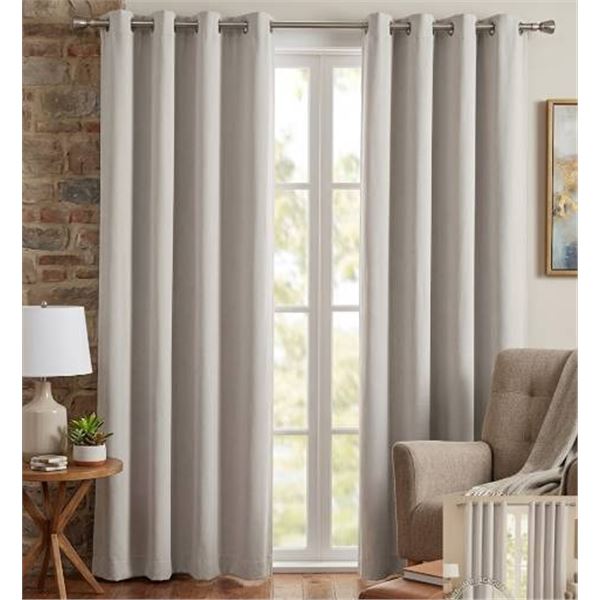 Beautyrest Black Blackout Curtain Set 52"x90"