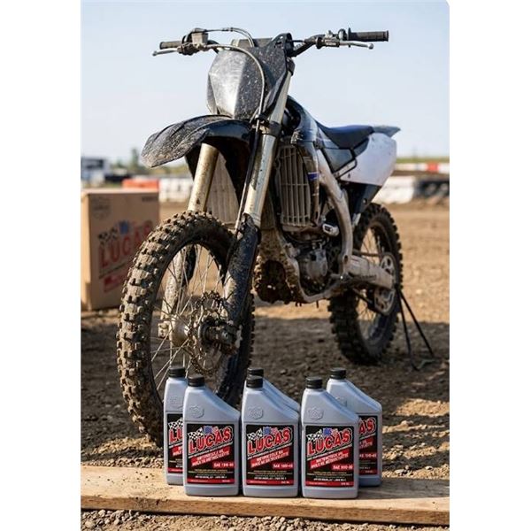 Lucas 10W-40 Motorcycle Oil 946ml x 6