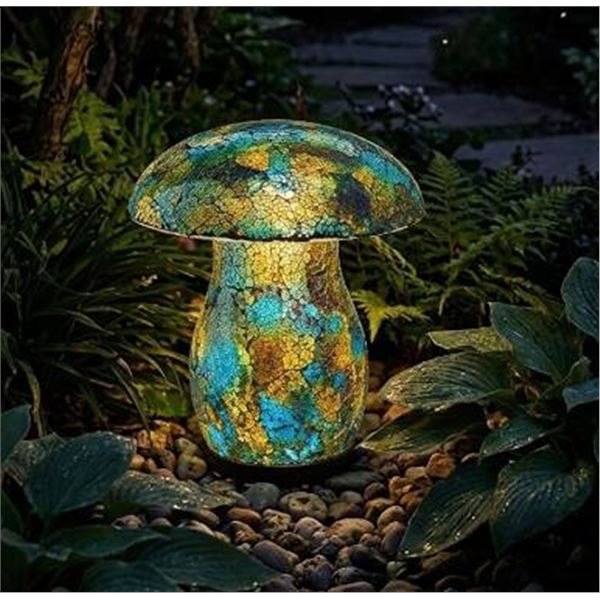 Aurora Solar Mosaic Mushroom Light