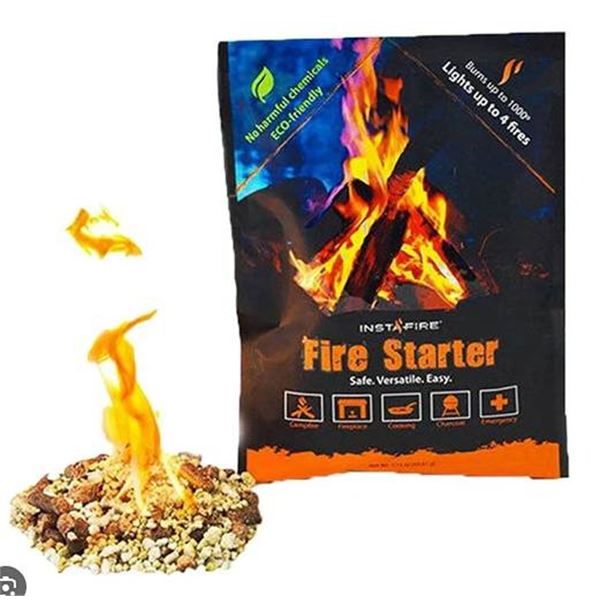 Lot of 4 InstaFire Fire Starter Packs