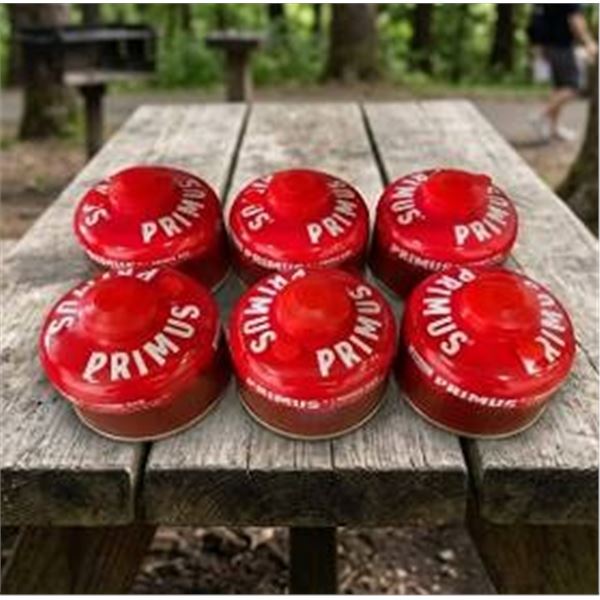 Lot of 6 Primus Power Gas Canisters