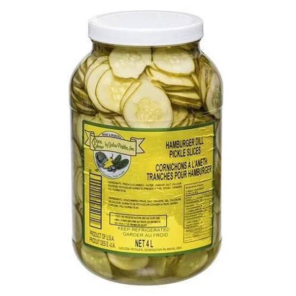Gielow Pickles Hamburger Dill Pickle Slices 4