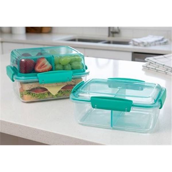 LOT OF 4 Sistema To Go Lunch Stack Square