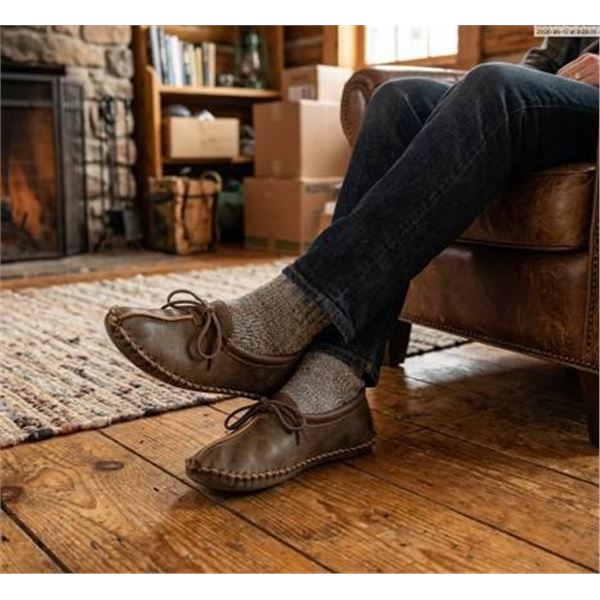 EugÃ¨ne Cloutier Old Brown Moccasins 1100BL