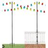 Image 1 : String Light Poles for Party, 2 Pack