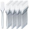 Image 1 : 300 Clear Plastic Forks by Prestee