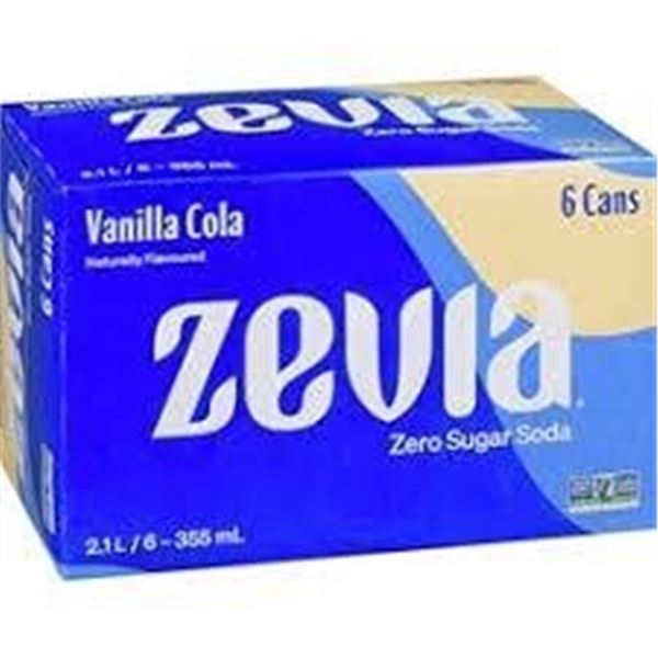 Zevia Vanilla Cola 24 x 355mL Cans