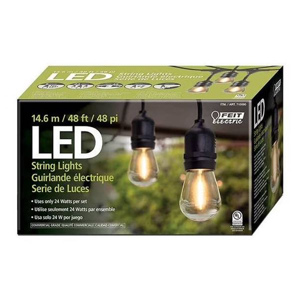 Feit Electric LED String Lights 48 ft