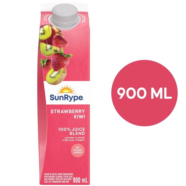 SunRype Strawberry Kiwi Juice 12 x 900mL