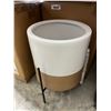 Image 2 : Rivet Mid-Century Ceramic Planter with Stand