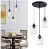 Image 1 : Siljoy 3-Light Pendant Light, E26 Base