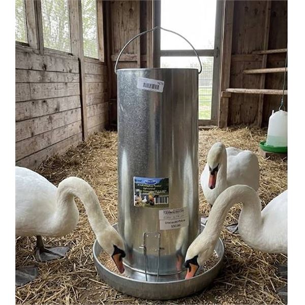 Farm-Tuff 50 LB Hanging Feeder Galvanized