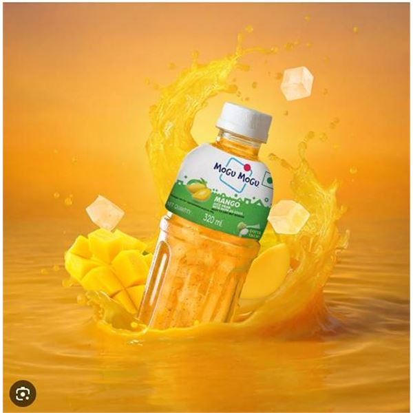 Mogu Mogu Mango Juice Drink Lot of 4 Packs