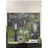 Image 3 : Solar LED Pathway Lights Set, 4 Pieces