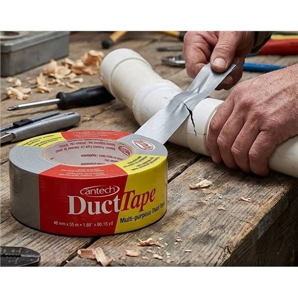 Lot of 6 Cantech Duct Tape Rolls 48mm x 55m