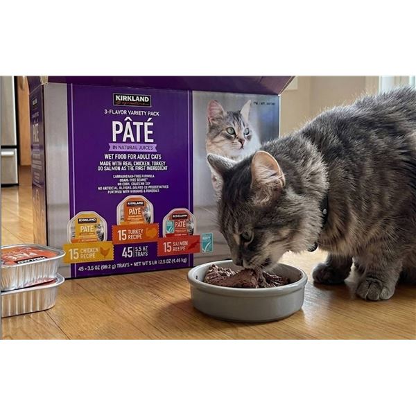 Kirkland 3-Flavor Variety Cat PatÃ© 45 Pack