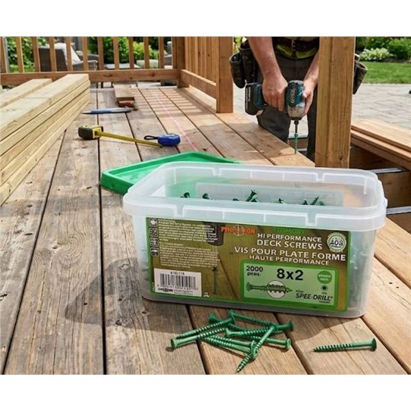 Precision Deck Screws 8x2 2000 Pieces