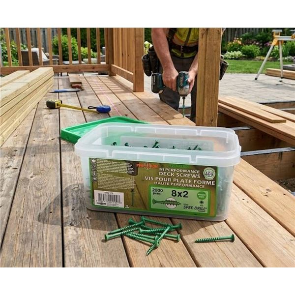 Precision Deck Screws 8x2 2000 Pieces