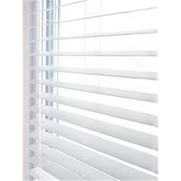 Levolor Faux Wood Blind 59 x 64 in White