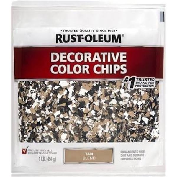 2, 12 Bags Rust-Oleum Decorative Chips
