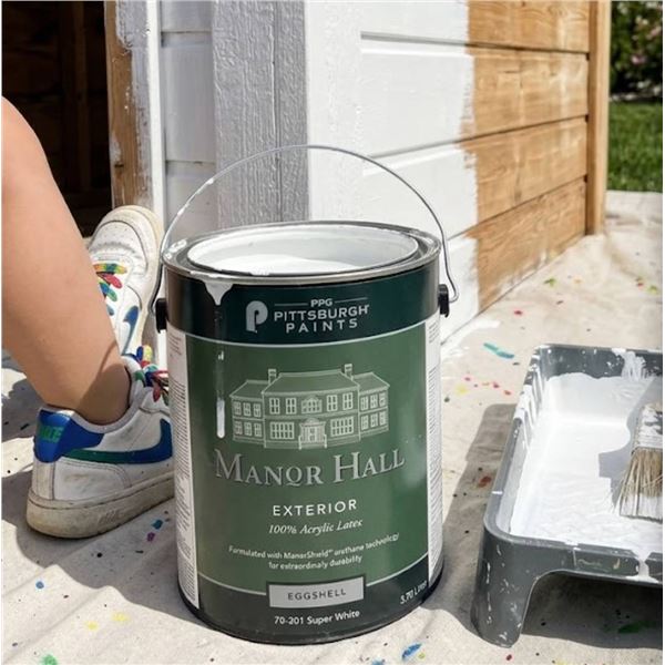 PPG Manor Hall Exterior Paint, 4 x 3.78L