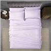Image 1 : Comfy Bamboo World Light Purple Queen Sheet Set