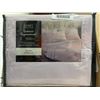 Image 2 : Comfy Bamboo World Light Purple Queen Sheet Set