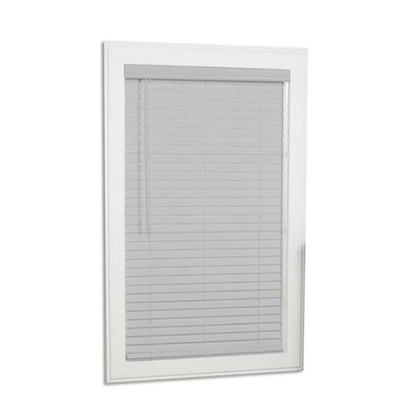 Landon & Co. 2-in Faux Wood Blind, Gray, Fits 70" x 48" openings