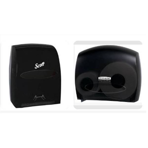 Scott Manual  Towel Roll Dispenser AND Kimberly Clark Series Jumbo Roll Tissue Dispenser