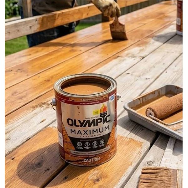 Olympic Maximum Wood Stain and Sealer 4x3.78L