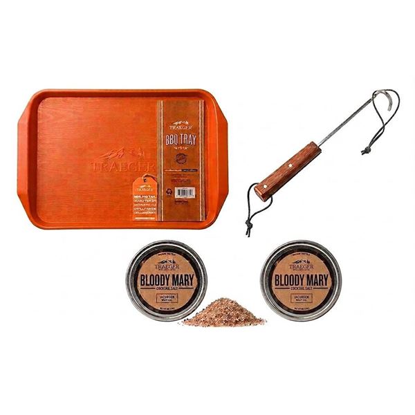 Traeger BBQ Tray, Pig Tail, & Cocktail Salt