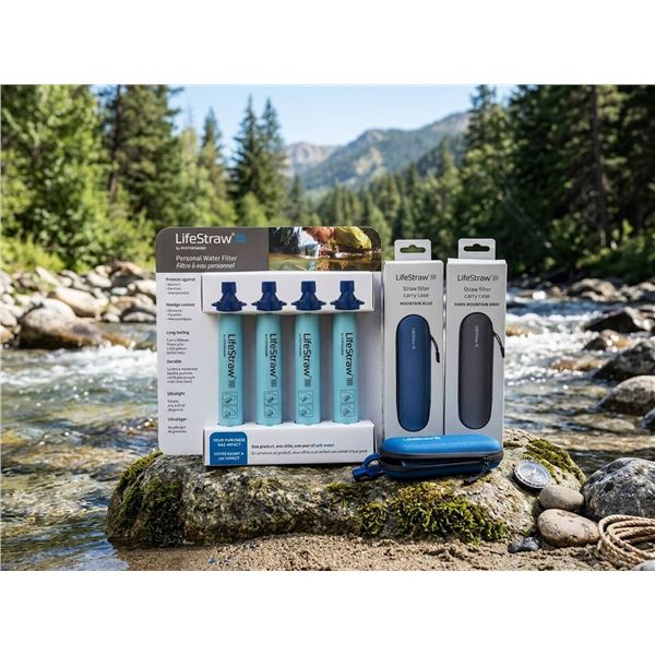 LifeStraw Water Filter Set With 2 Carry Cases