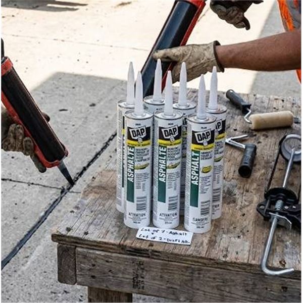 DAP Asphalt Filler and Draft Attack Sealant - 8 tubes