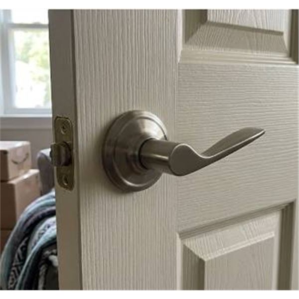 Lot of 7 - Schlage Passage Latch, Satin Nickel